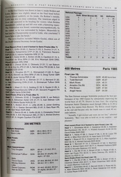 The 7th IAAF World Indoor Championships Maebashi 1999 Statistics Handbook