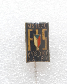 FIS Nordic World Ski Championships 1970 Vysoke Tatry badge (epoxy, signed)
