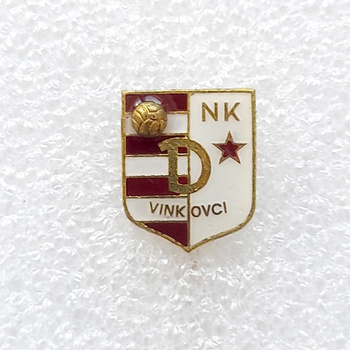 NK Dinamo Vinkovci badge with ball (lacquer, signature)