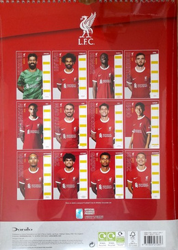 Liverpool FC Official wall calendar for 2024