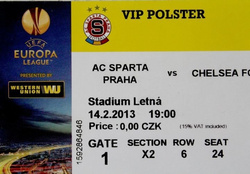 Sparta Prague - Chelsea FC UEFA Europa League (14.02.2013)