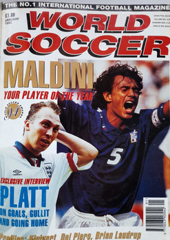 World Soccer monthly magazine Annual 1995 (set of 12 issues, complete)