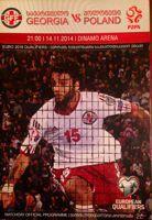 Georgia - Poland (14.11.2014) - Euro 2016 qualification match official programme