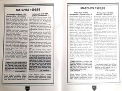 Wimbledon FC Official Yearbook 93 (England)