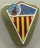 Perpignan Football Club badge pin France vintage