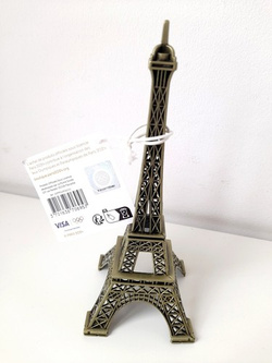 Miniature Eiffel Tower 3D Olympic and Paralympic Games Paris 2024, 15 cm (Official Licensed Product)