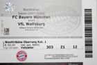Bayern Munich - VfL Wolfsburg Bundesliga 2007/2008 match ticket