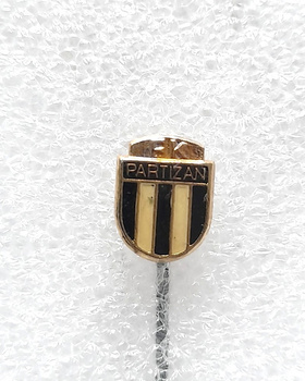 FK Partizan Belgrade badge (Serbia, lacquer)